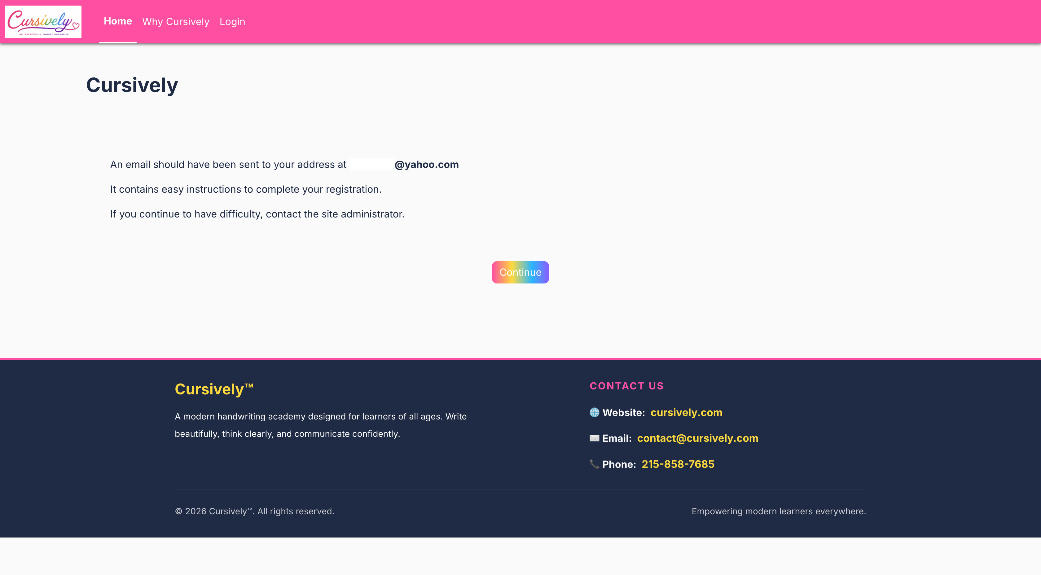Email Confirmation